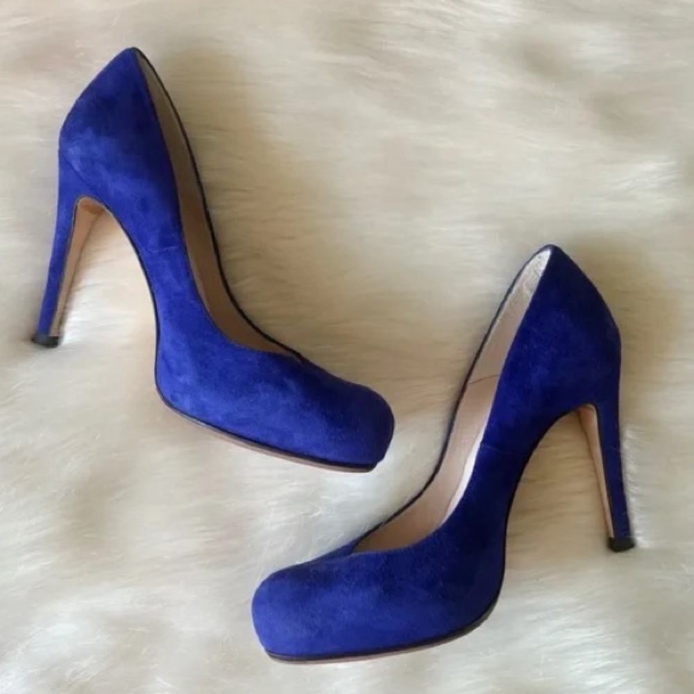 LK Bennett - Blue Suede Pumps Shoes - EU 39